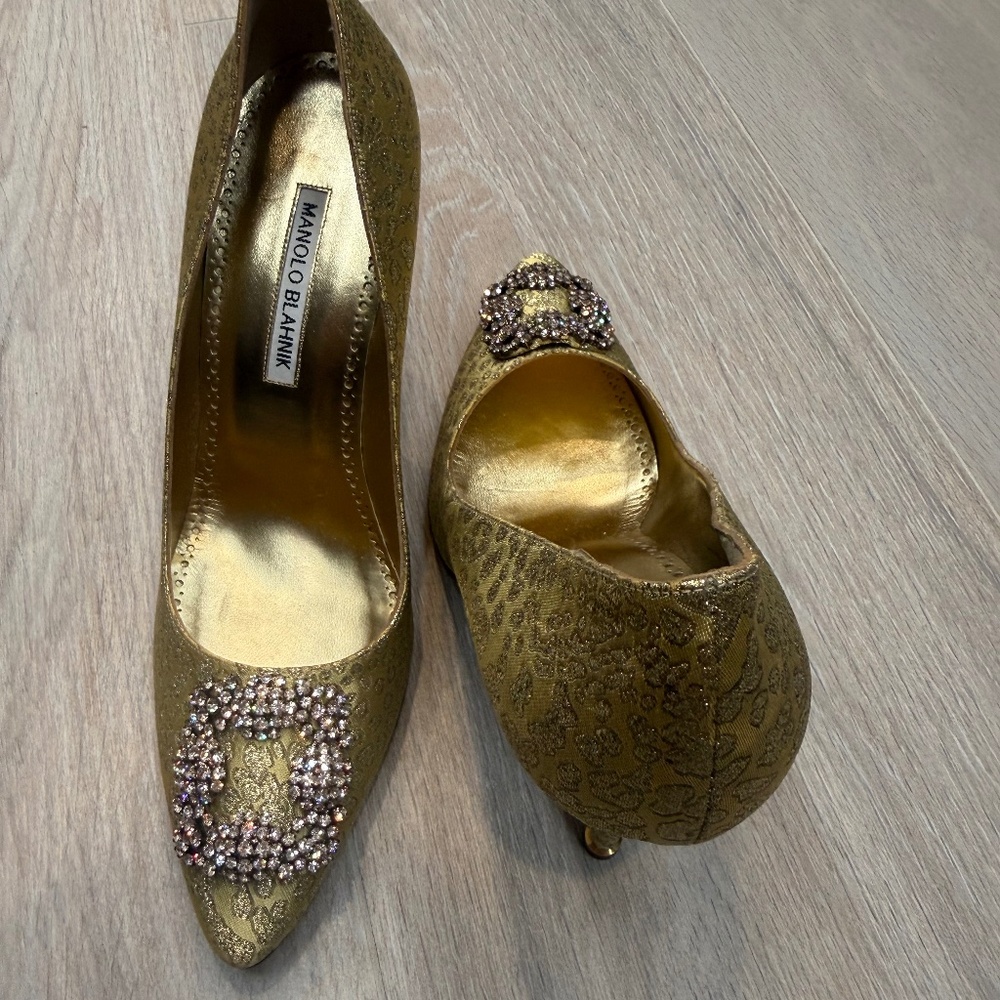 Manolo Blahnik Hangisi LIMITED EDITION 50th anniversay 105mm heel